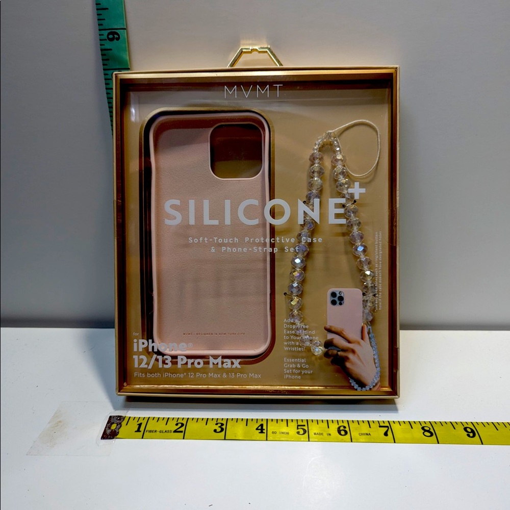 iPhone case/strap set silicone protective 12/13 pro max NIB